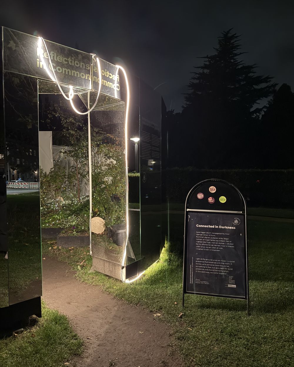 Connected in Darkness installation