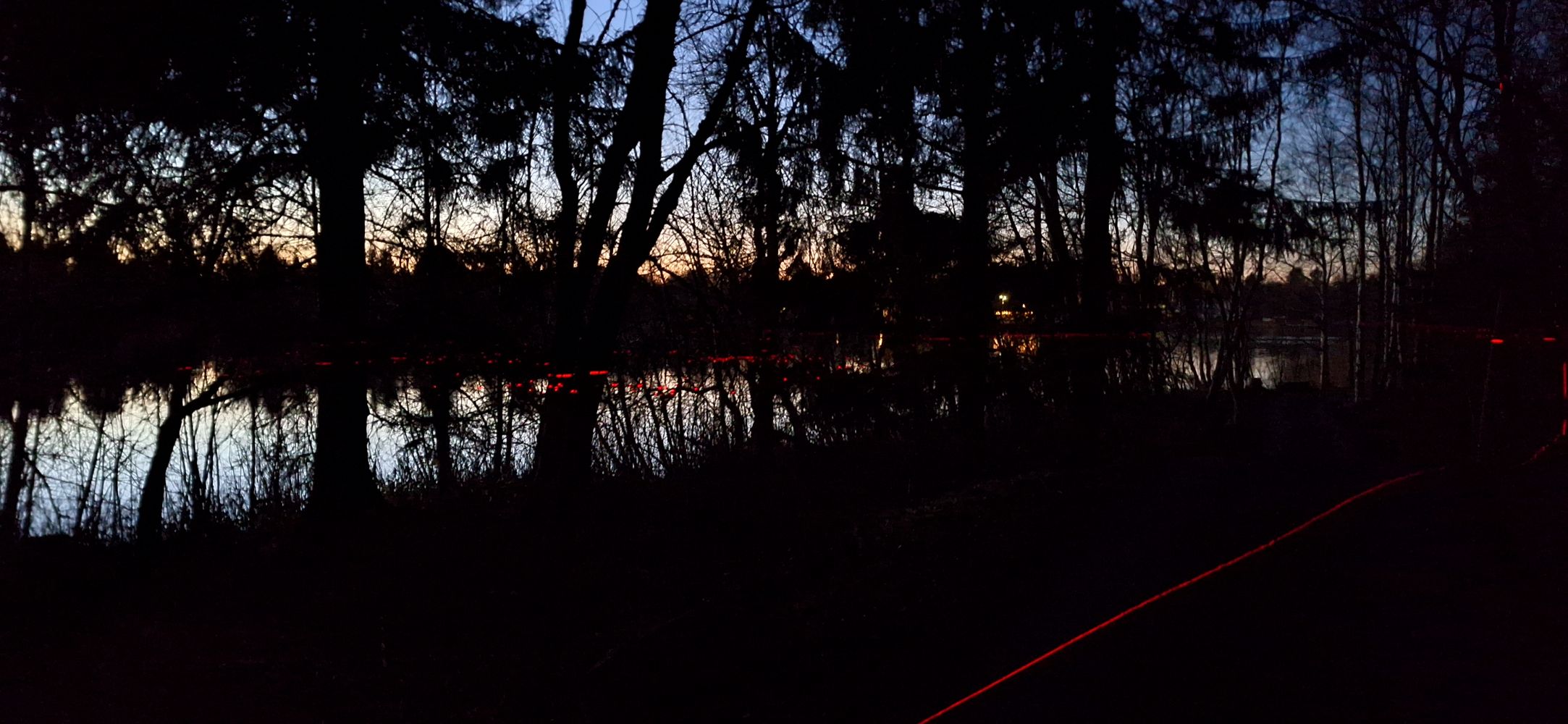 RV testing light art with laser - UOULU